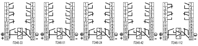 Схема подключения реле ПЭ-46