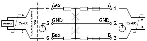 Схема подключения барьера BSZ.62