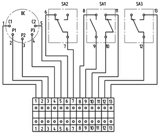 Электрическая схема соединений устройства