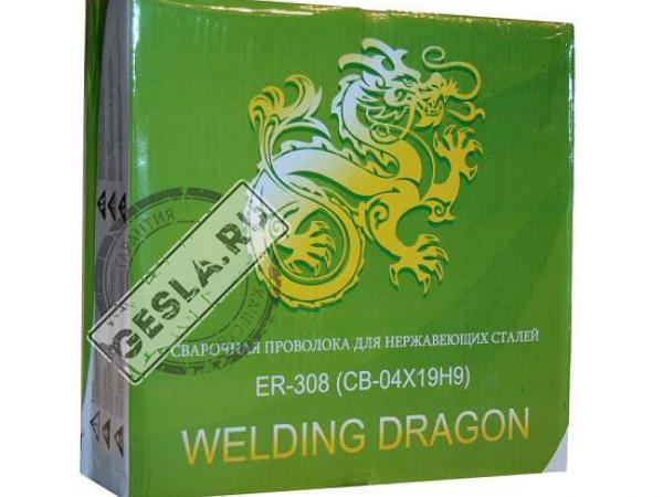 Проволока Welding Dragon ER 308 1.2 мм 5 кг D200 фото 1