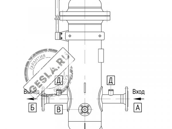 Фильтр-сепаратор газа ФГС 6,3МПа фото 1