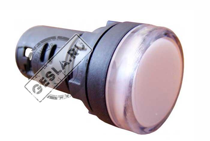 Арматура светосигнальная AD22-22DS белая 110/220 В АС фото 1