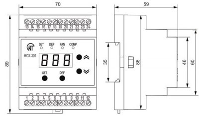 Рис.1. Схема контроллера МСК-301-86