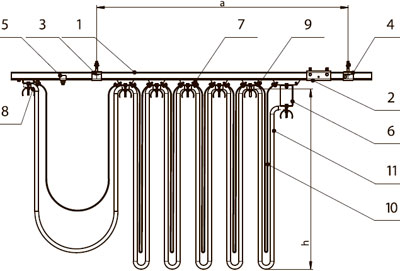 Рис.1. Схема кабеленесущей системы