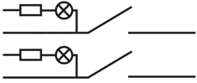 Рис.2. Схема электрическая переключателя KCD2-2101N