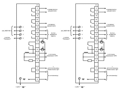 Рис.2 Схема внешних соединений аппаратов АЗУР-4
